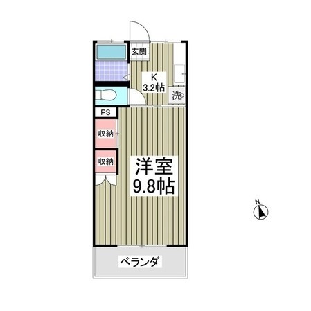 ニュー双葉マンション2号棟の物件間取画像